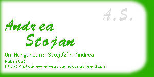 andrea stojan business card